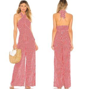 Tularosa Jackie Jumpsuit in Red Stripe